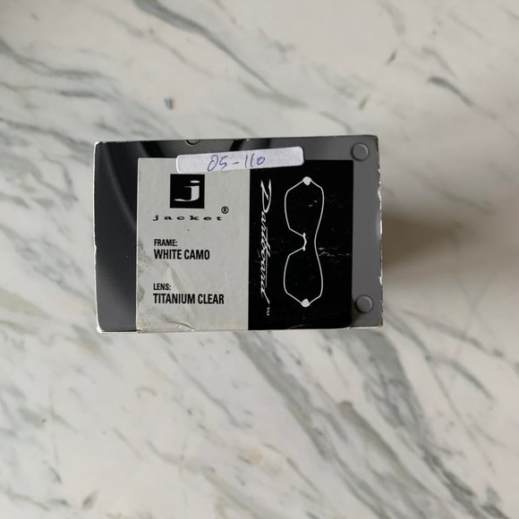 Early 2000 Oakley Dartboard White Camo Titanium Clear sunglasses - Picture 3 of 12